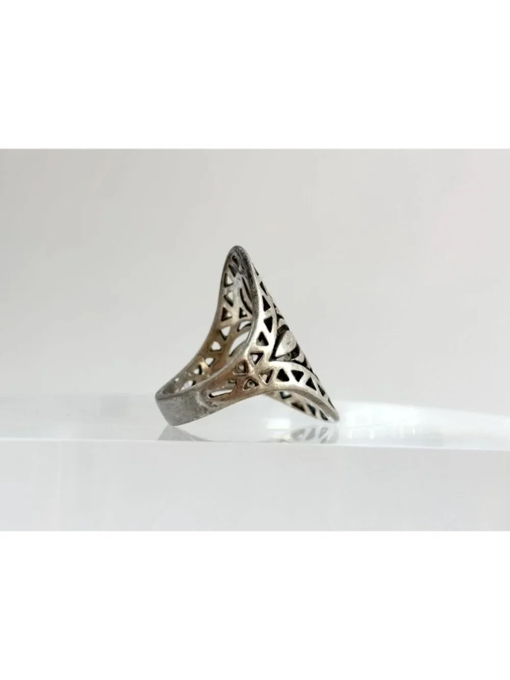 RARE James Avery Flor De Sol Sunflower Sterling Silver 925 Vintage Ring - sz 8